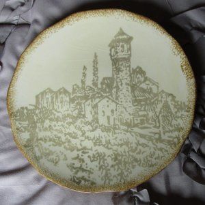 hand painted Clay Art plates